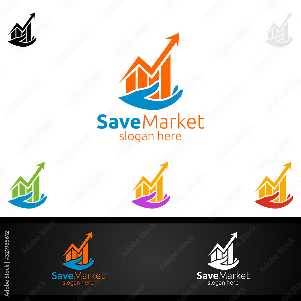 Save Marketing Financial Advisor Logo Design Template Icon Save Marketing Financial Advisor Logo Design Template Icon