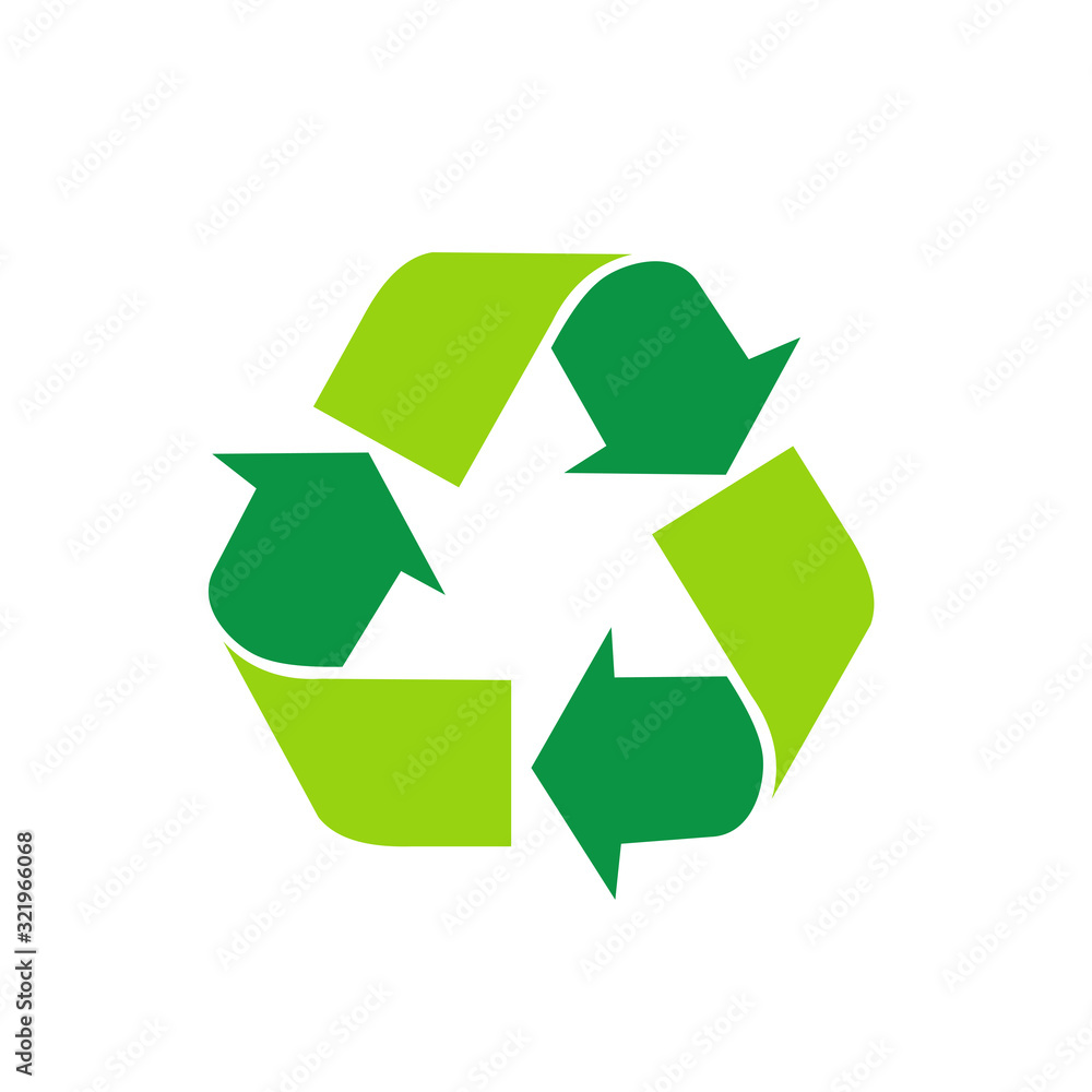 The recycling symbol is reused. icon- Vector The recycling symbol is reused. icon- Vector