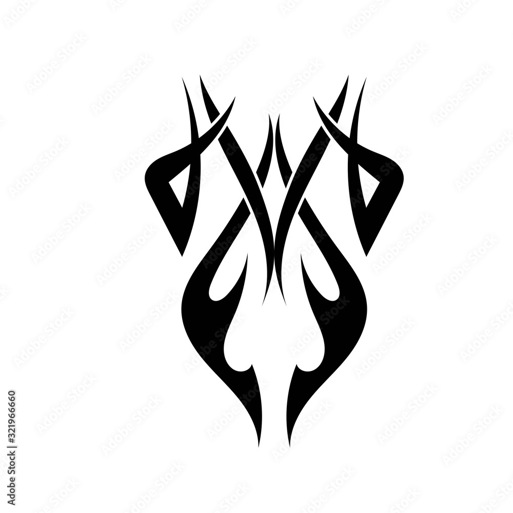 Tribal tattoos. Art tribal tattoo. Vector sketch of a tattoo Stock ...