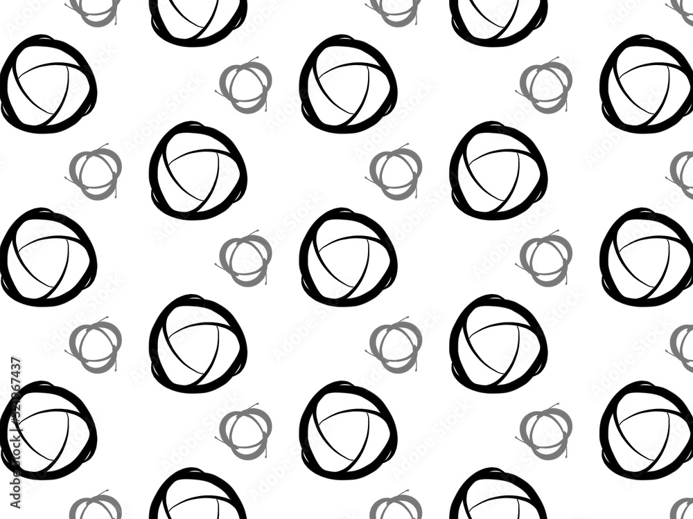 4K Seamless illustrations pattern on white background. 4K Seamless illustrations pattern on white background.