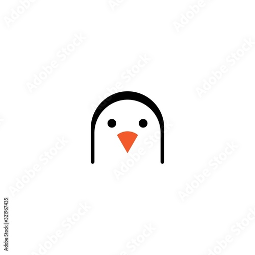 Penguin logo template vector icon design