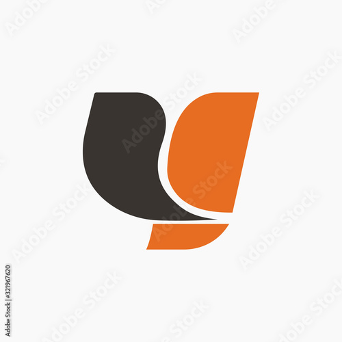 initial letter y logo vector design