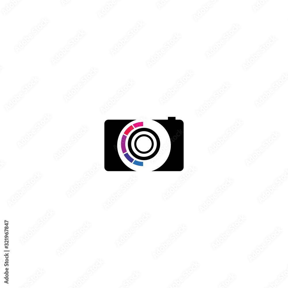 Camera icon vector logo design Camera icon vector logo design