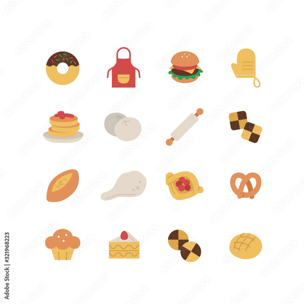 BAKERY ICON SET BAKERY ICON SET