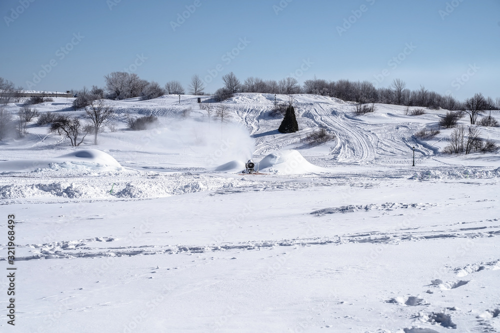 parc enneigé parc enneigé