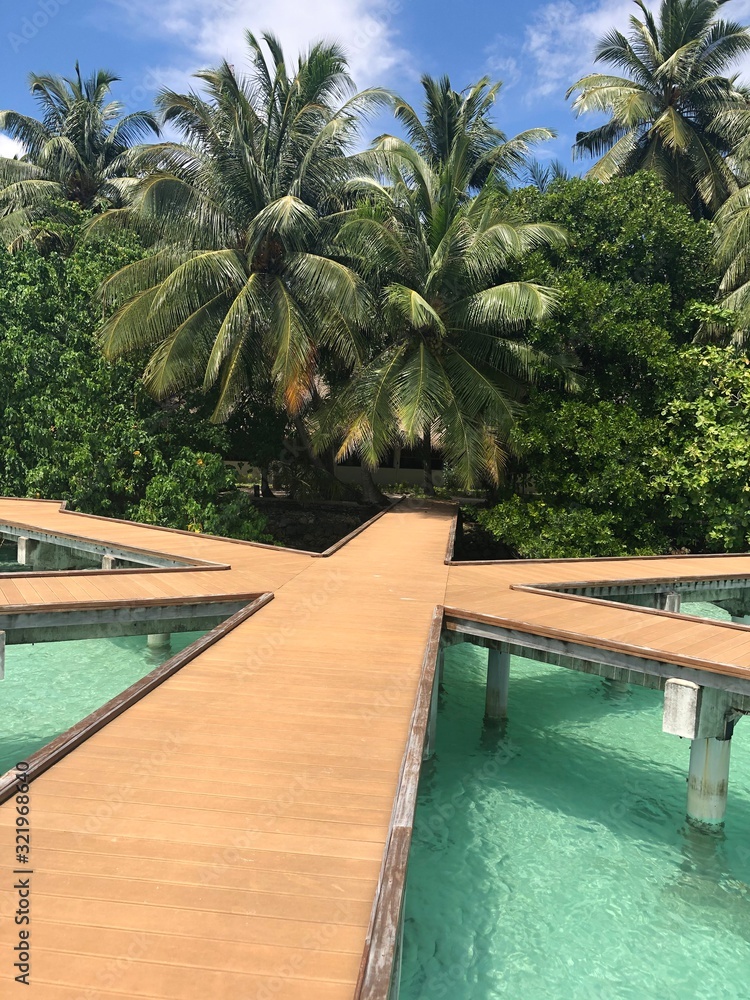The tropical resort, Maldives