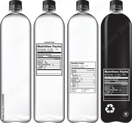 Plastic bottle set