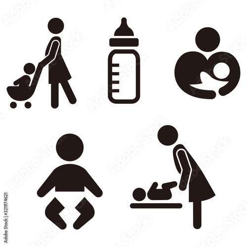 baby room sigh icon vector 