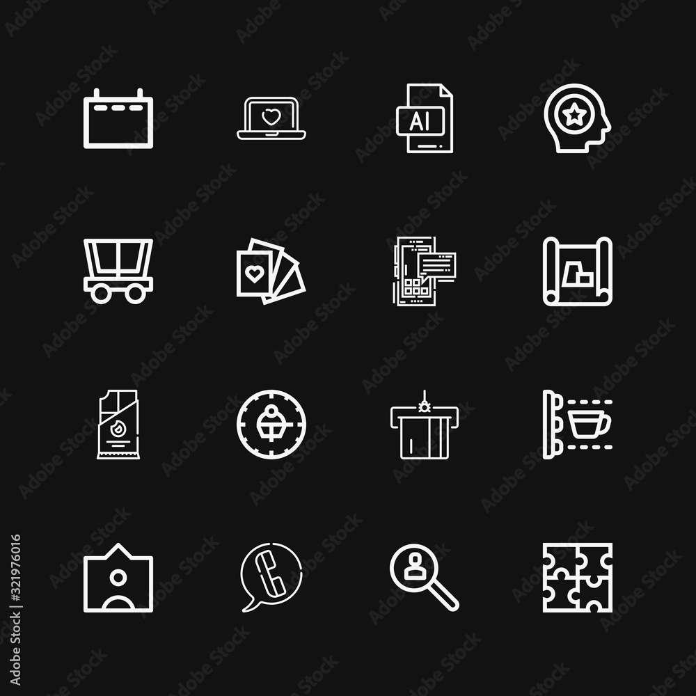 Editable 16 business icons for web and mobile Editable 16 business icons for web and mobile
