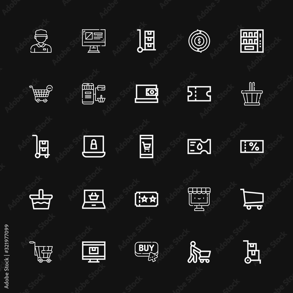 Editable 25 purchase icons for web and mobile Editable 25 purchase icons for web and mobile