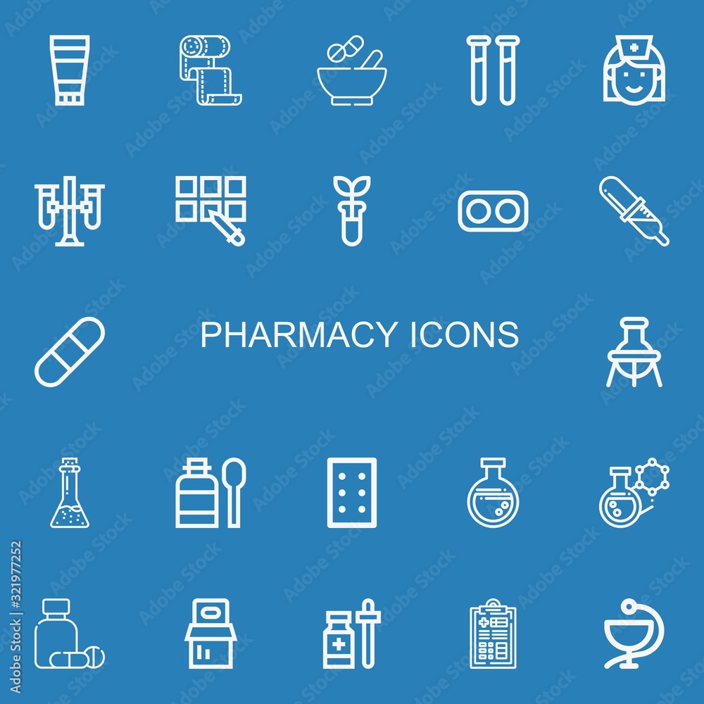 Editable 22 pharmacy icons for web and mobile Editable 22 pharmacy icons for web and mobile