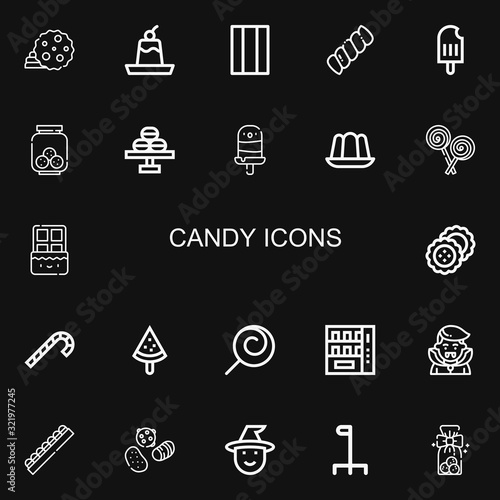 Editable 22 candy icons for web and mobile