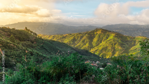Costa Rican agriculture landscape