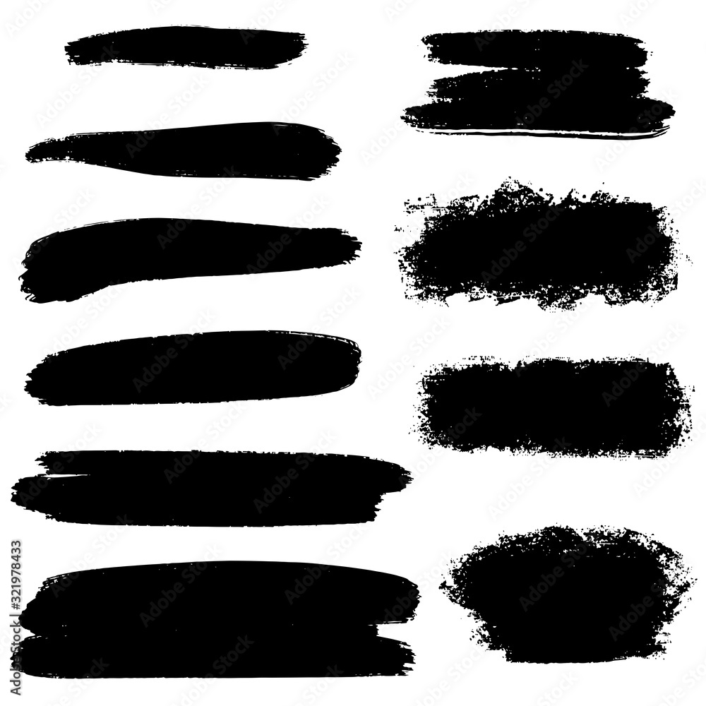Set of vector brush strokes.Collection of vector brush hand drawn graphic element. grunge background. Set of vector brush strokes.Collection of vector brush hand drawn graphic element. grunge background.