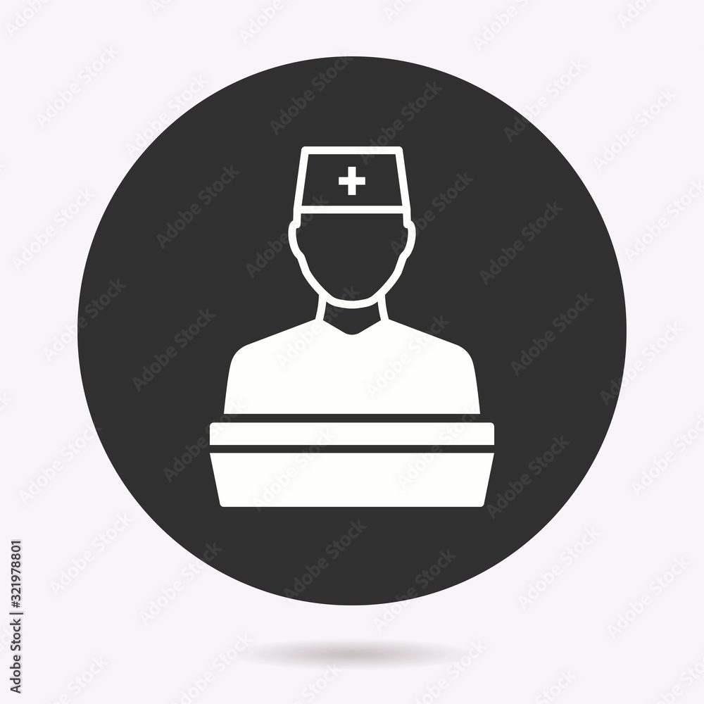 Doctor - vector icon. Illustration isolated. Simple pictogram. Doctor - vector icon. Illustration isolated. Simple pictogram.