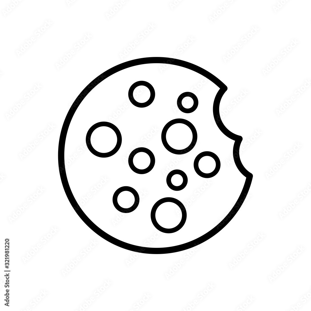 cookie - cookies icon vector design template cookie - cookies icon vector design template