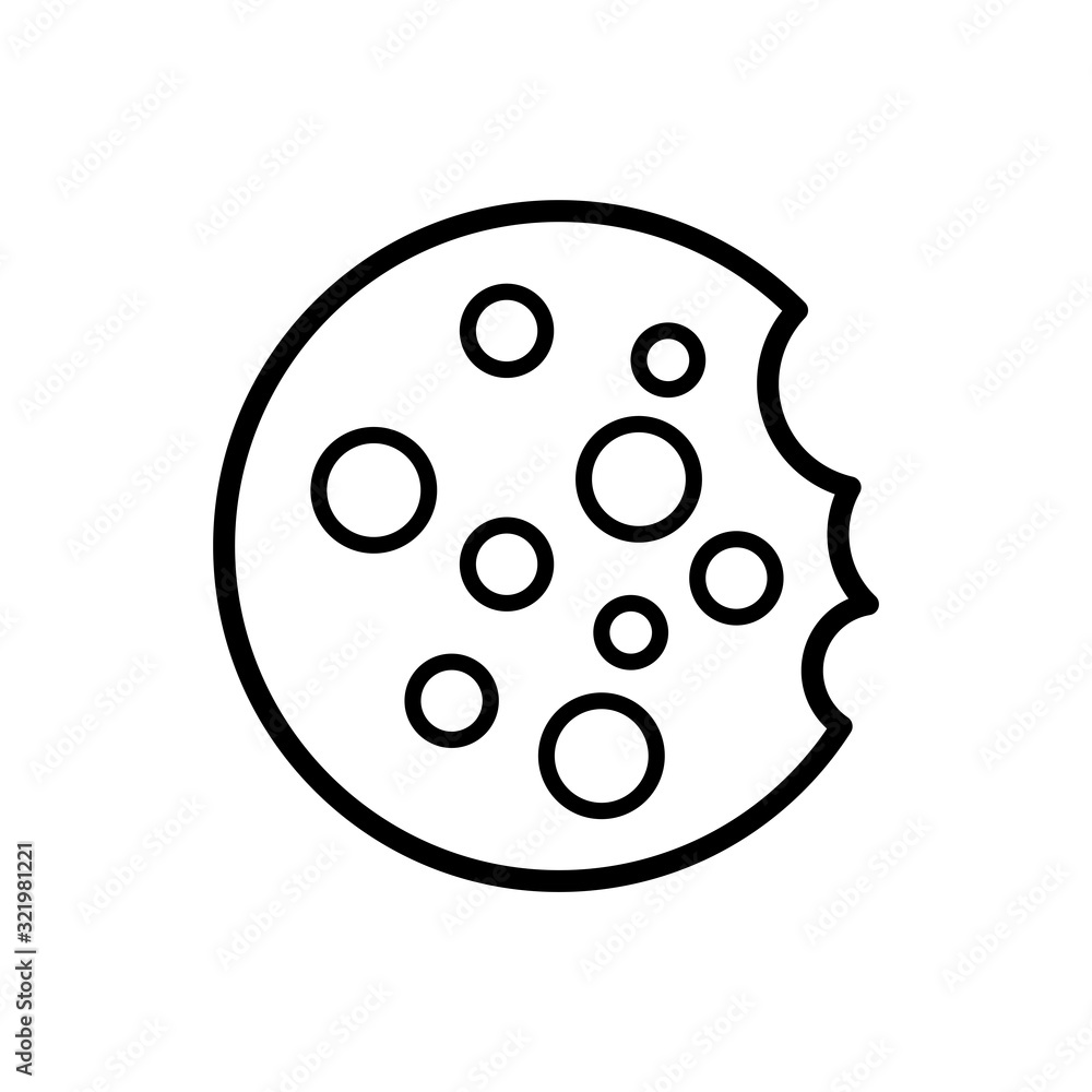 cookie - cookies icon vector design template cookie - cookies icon vector design template