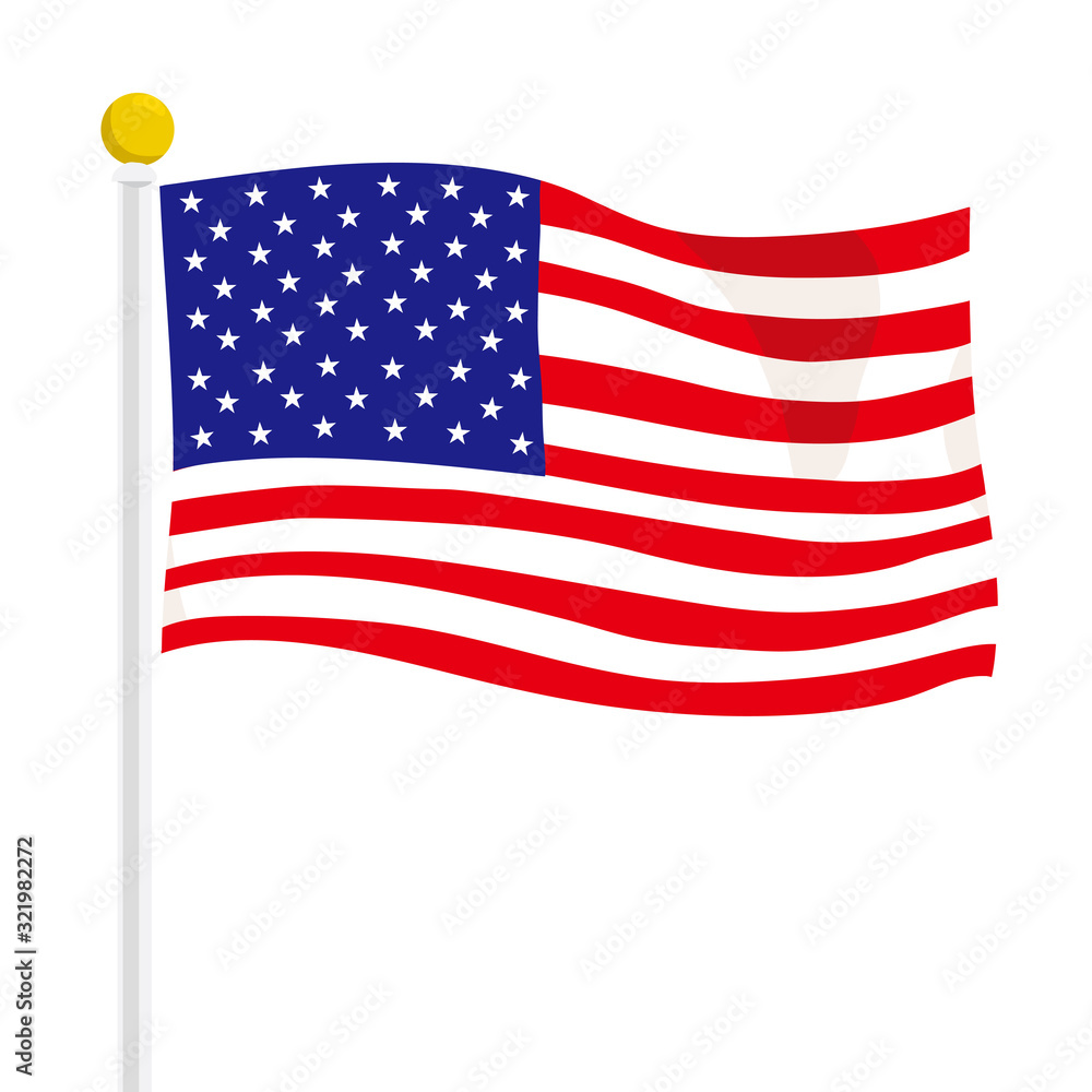 アメリカ国旗 イラスト Stock Vector Adobe Stock