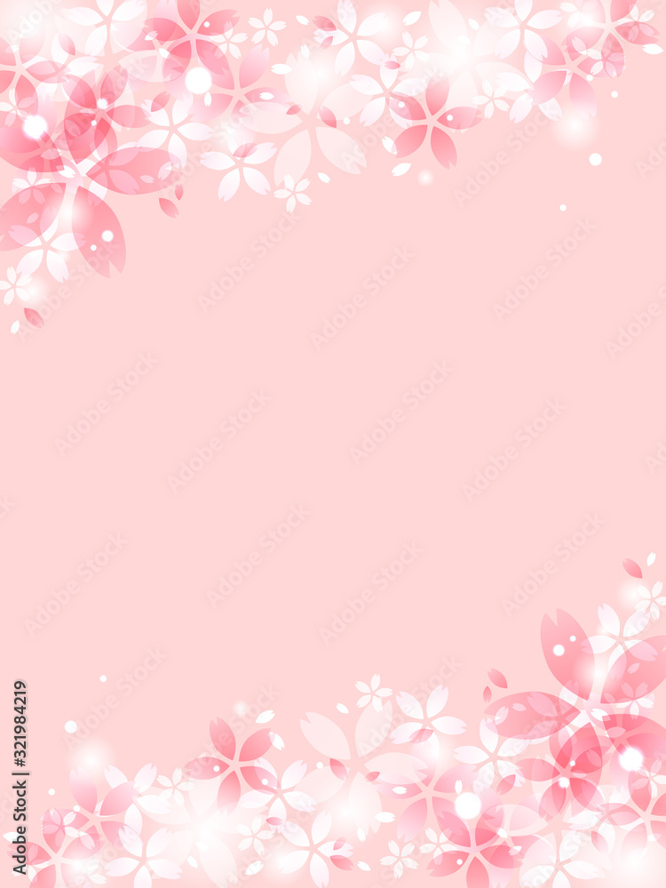 桜の花のイラスト背景