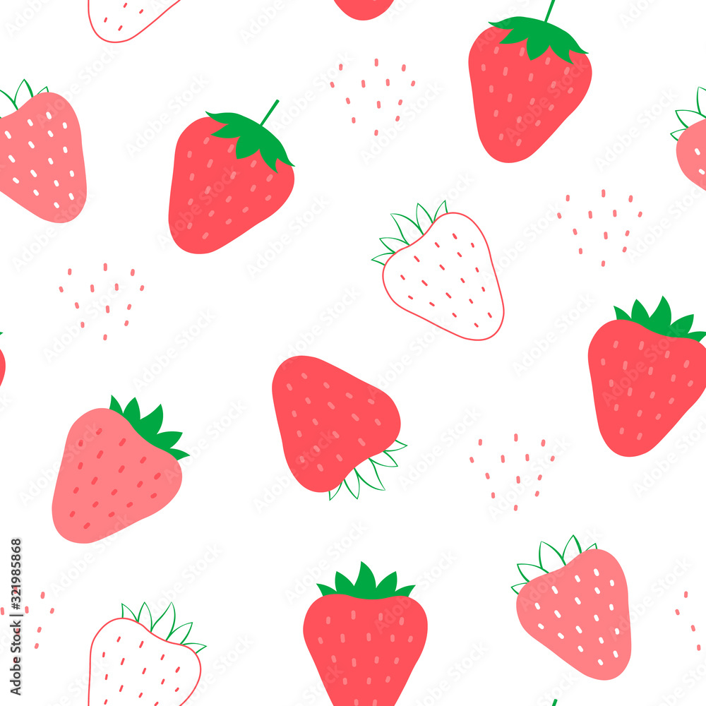seamless pattern with strawberries seamless pattern with strawberries