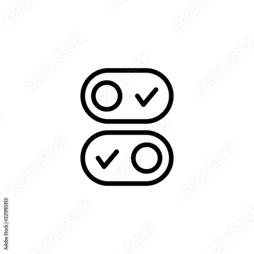 Simple switch line icon.