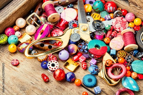 Large set of beads for creativity