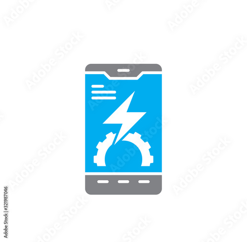 High performance related icon on background for graphic and web design. Creative illustration concept symbol for web or mobile app