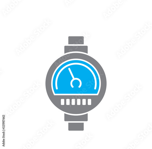 High performance related icon on background for graphic and web design. Creative illustration concept symbol for web or mobile app