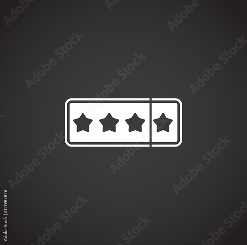 High performance related icon on background for graphic and web design. Creative illustration concept symbol for web or mobile app