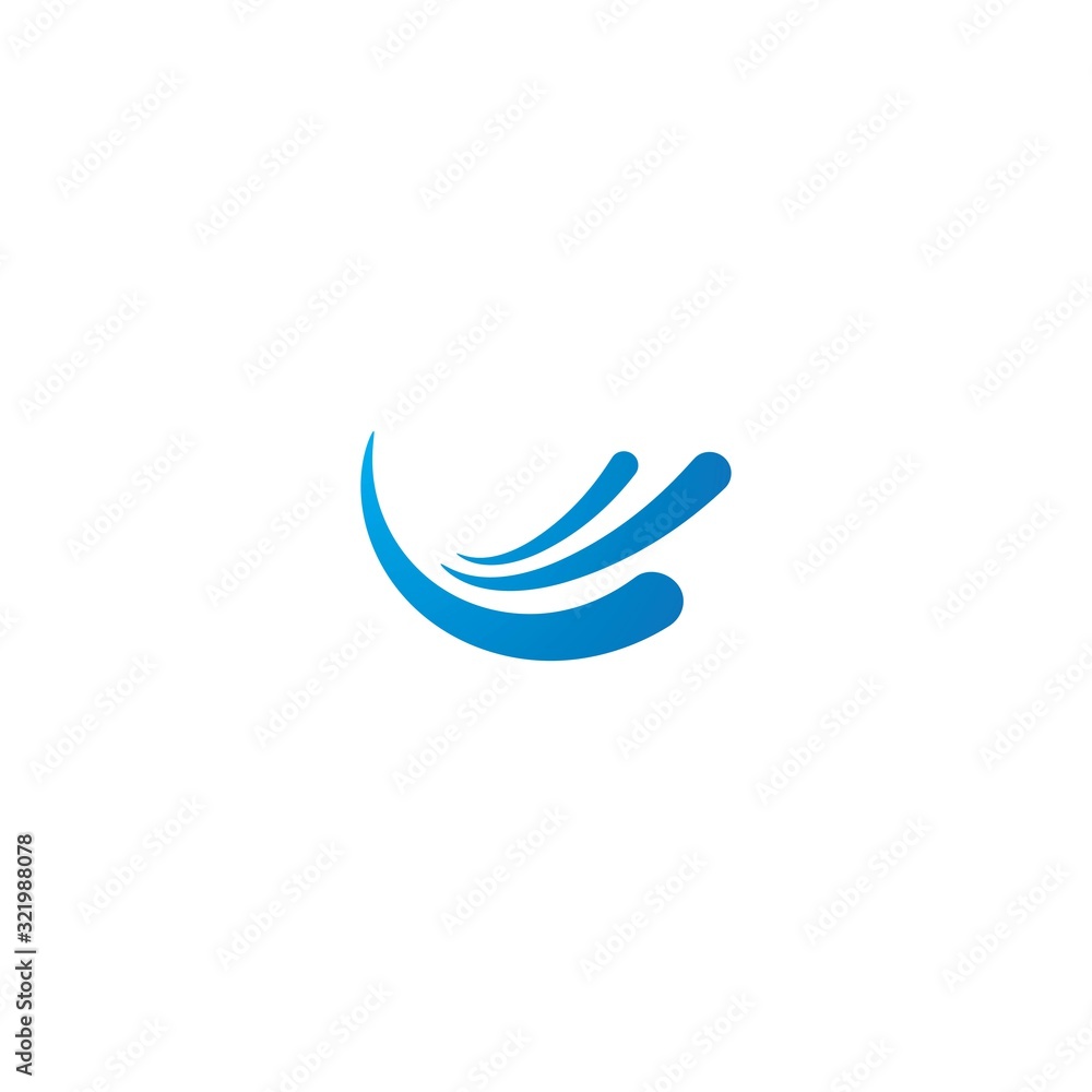 Obraz premium Water wave Logo