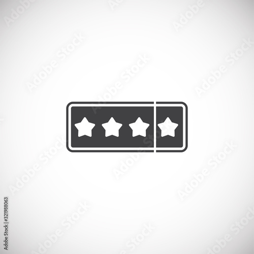 High performance related icon on background for graphic and web design. Creative illustration concept symbol for web or mobile app