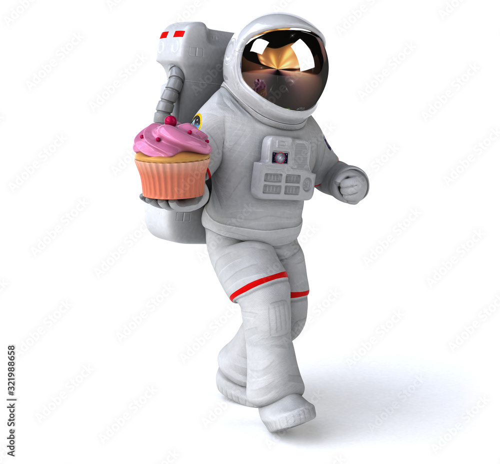 Fun astronaut - 3D Illustration Fun astronaut - 3D Illustration