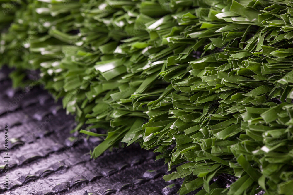 Obraz premium Artificial grass high quality closeup