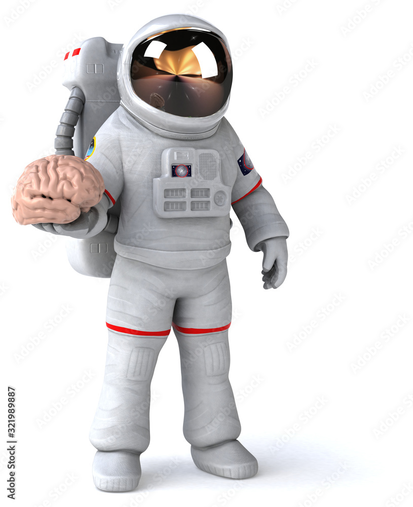 Fun astronaut - 3D Illustration Fun astronaut - 3D Illustration