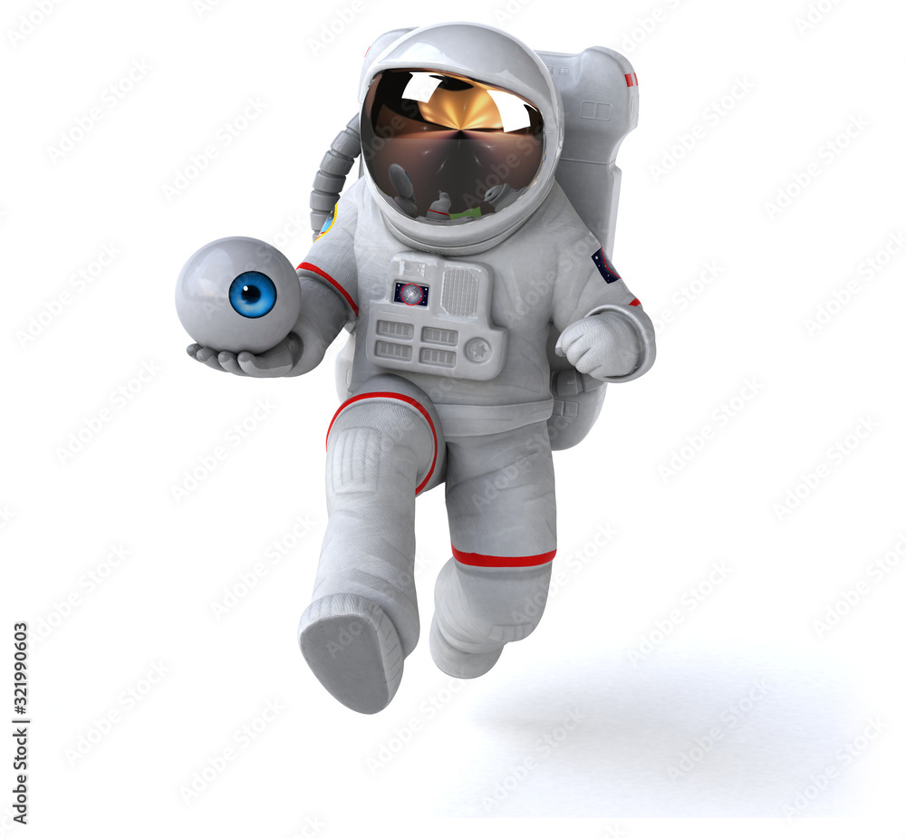 Fun astronaut - 3D Illustration Fun astronaut - 3D Illustration