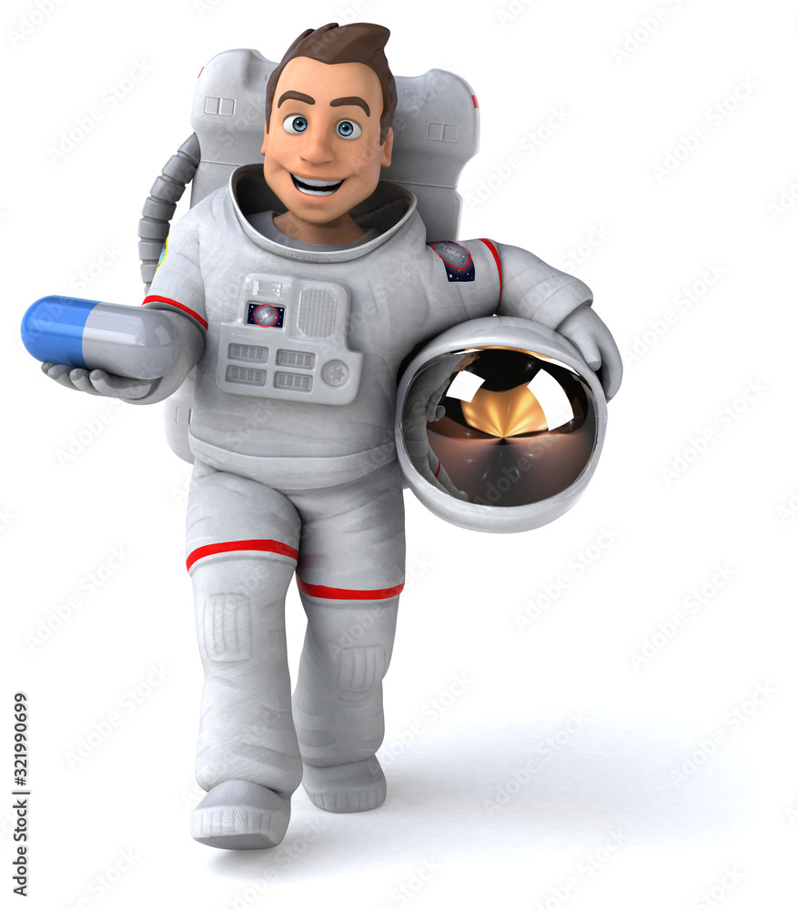 Fun astronaut - 3D Illustration Fun astronaut - 3D Illustration