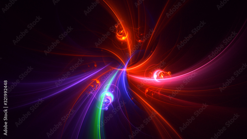 Fractal 3D rendering abstract and shiny background Fractal 3D rendering abstract and shiny background