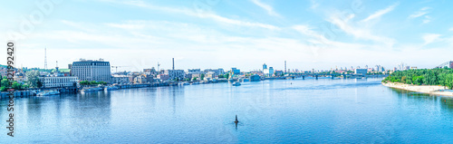 Panorama of the Dnieper River. Kiev city © Pavel Parmenov