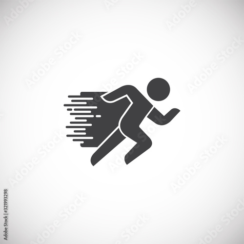 High performance related icon on background for graphic and web design. Creative illustration concept symbol for web or mobile app