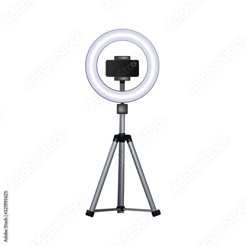 Circular flash for mobile phone