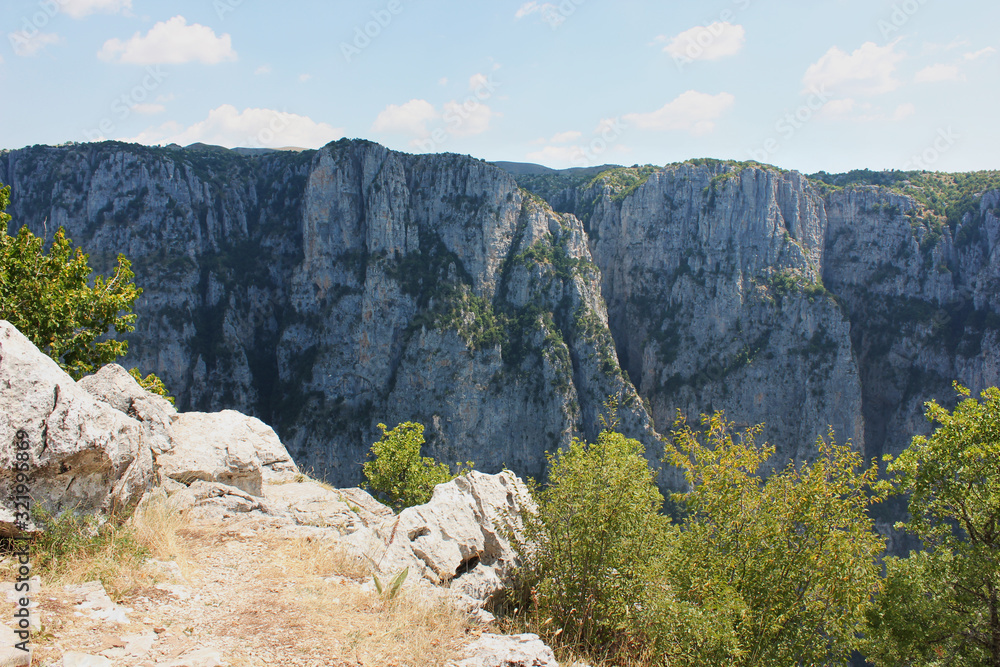 Vikos Gorge View from Oxia Epirus Greece