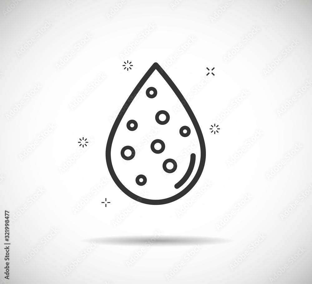 Drop icon vector Drop icon vector