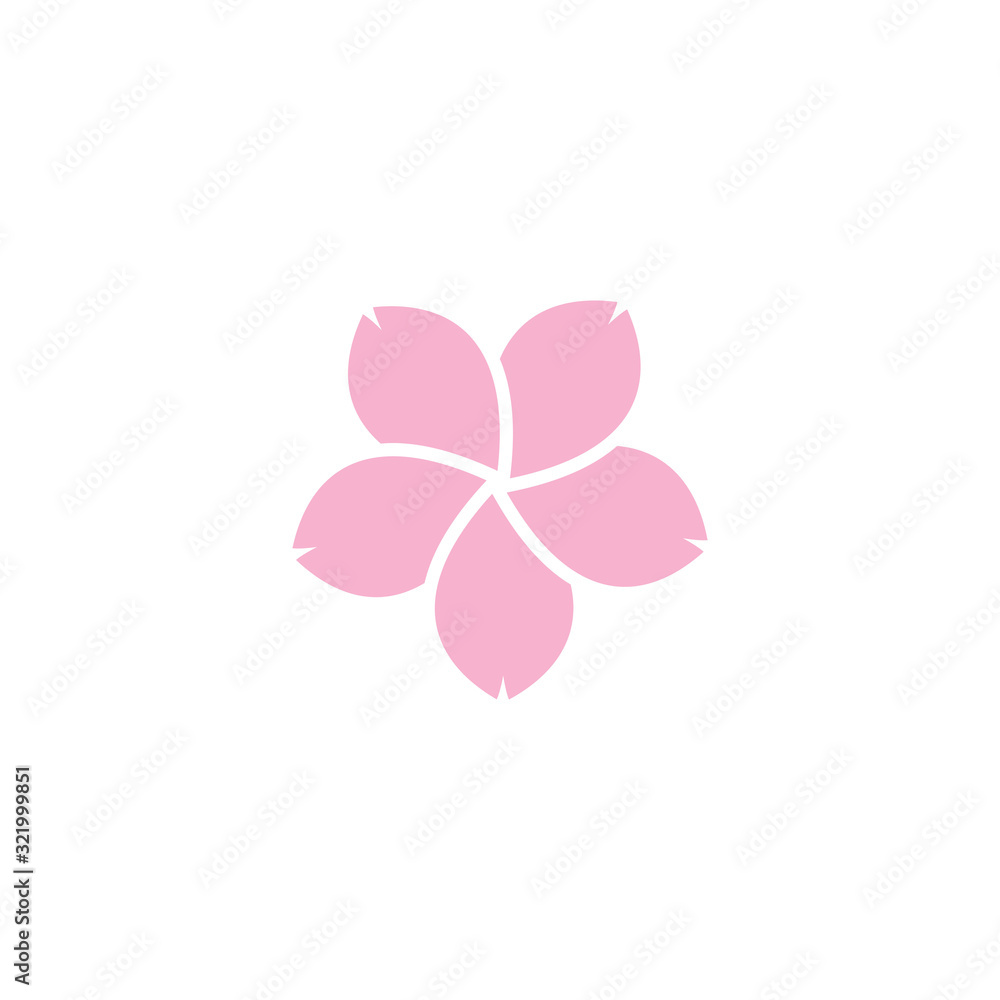sakura flower icon logo vector sakura flower icon logo vector