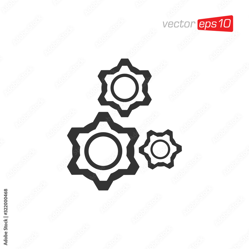 Gear Setting Icon Design Vector Gear Setting Icon Design Vector