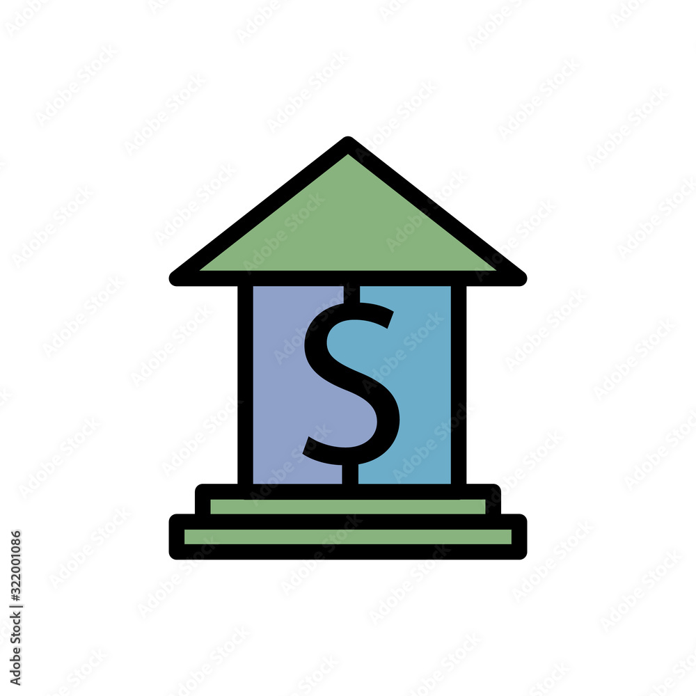 Bank icon vector sign and symbol Bank icon vector sign and symbol