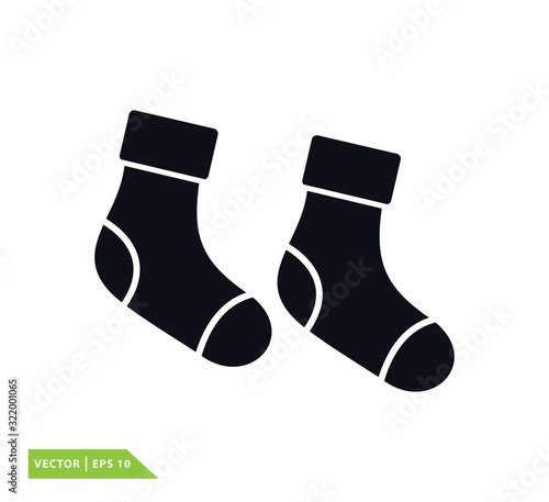 Socks icon vector design template