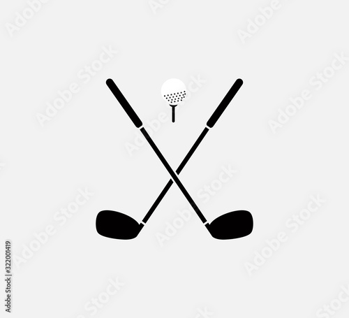 Stick golf icon vector design template