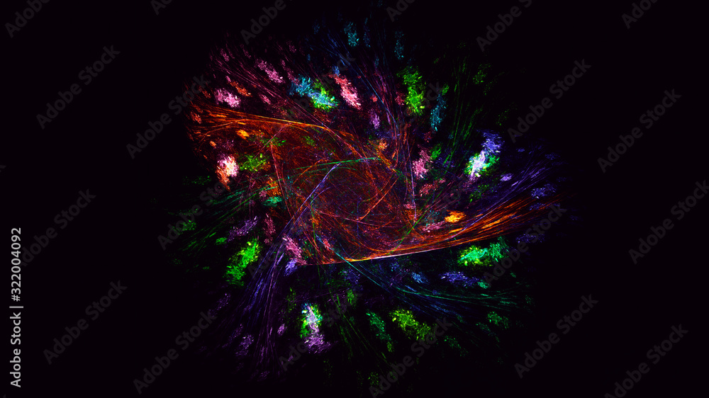 3D rendering abstract round light background 3D rendering abstract round light background