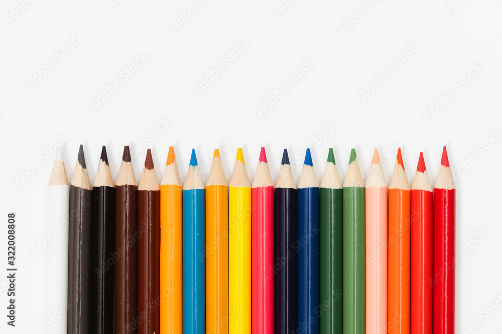 Multi color pencils. the concept of a multinational family and equality in the world. Multi color pencils. the concept of a multinational family and equality in the world.
