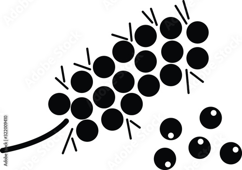 Dry millet, vector illustration